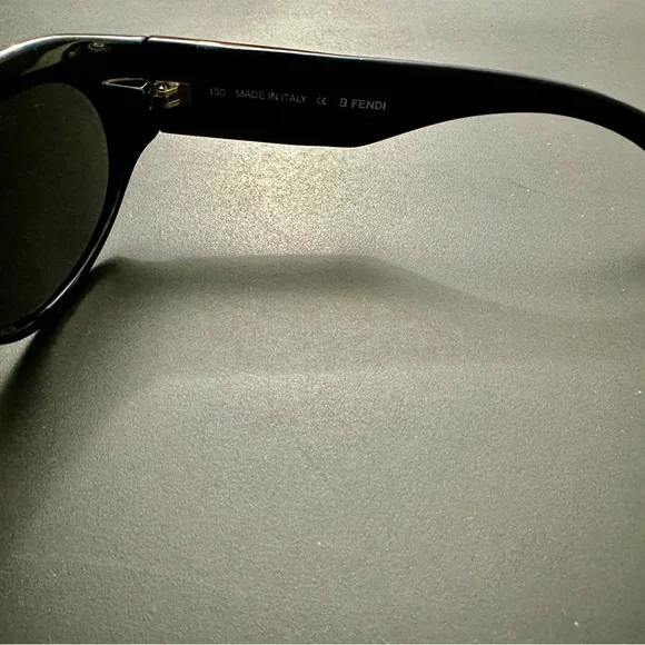 Fendi Logo Large Ebony Eyeglasses Frames Sunglasses FS152 With Case - New W Tags - Picture 3 of 7